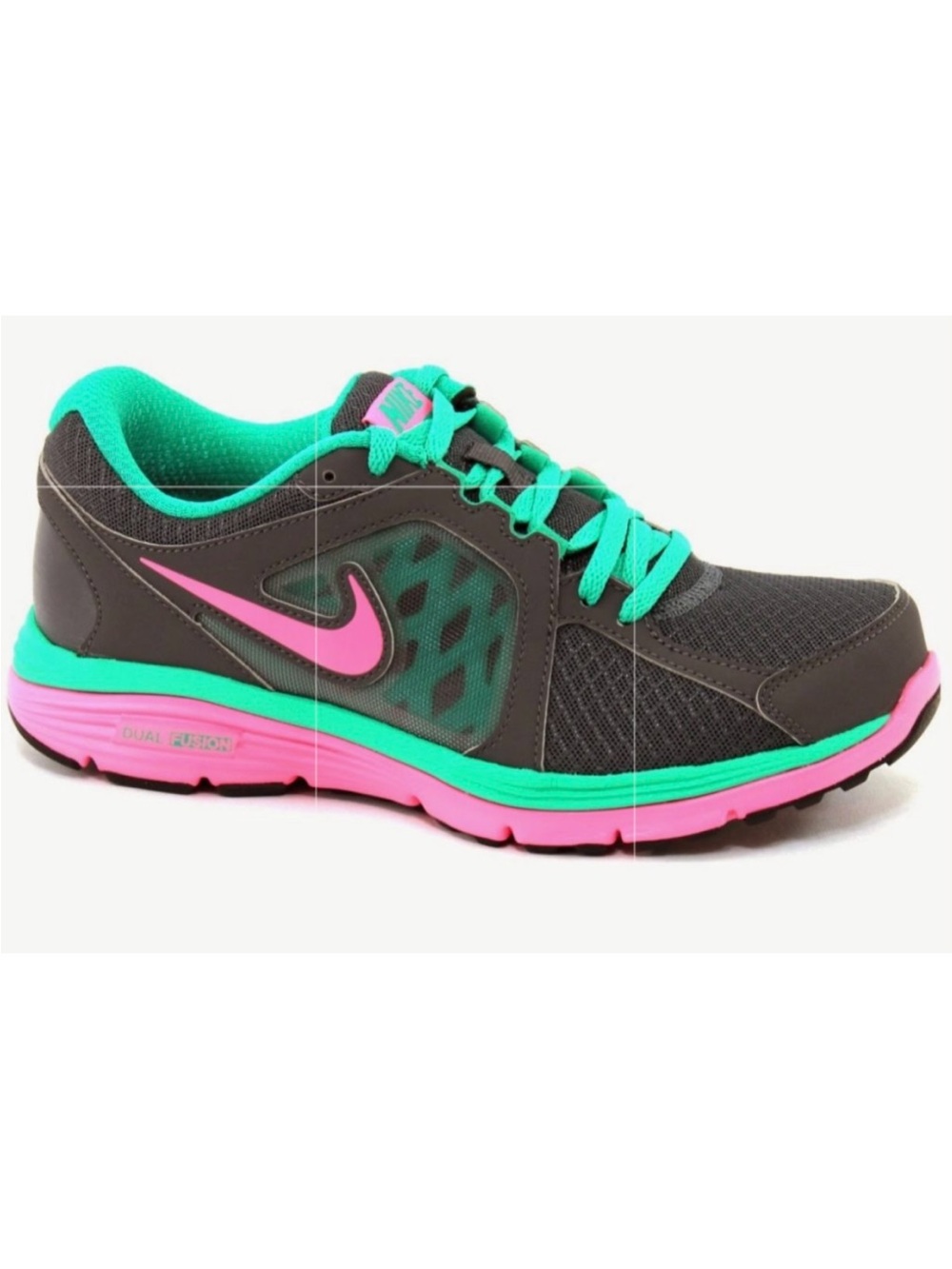 NWOT Nike Turquoise Pink Dual Fusion Run 3 Fitsole SZ 7.5